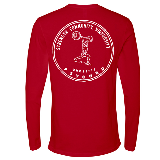 Mens Medium Red Style_Long Sleeve
