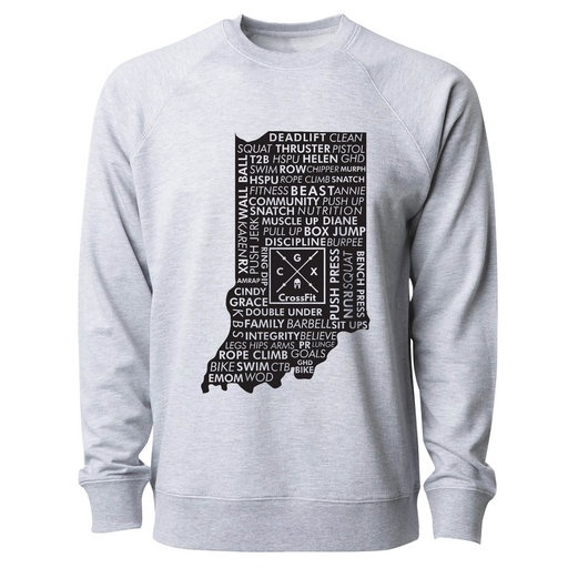 Mens 2X-Large ATHLETIC_HEATHER CrewNeck