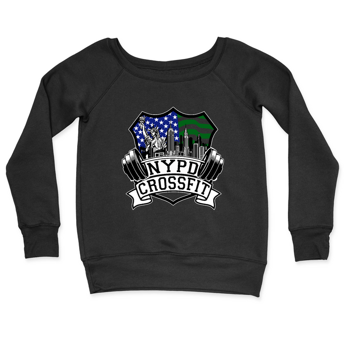 Womens 2X-Large BLACK CrewNeck