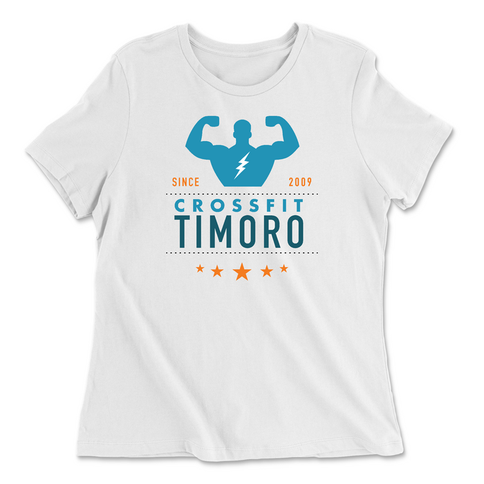 Womens 2X-Large WHITE Relaxed Jersey T-Shirt