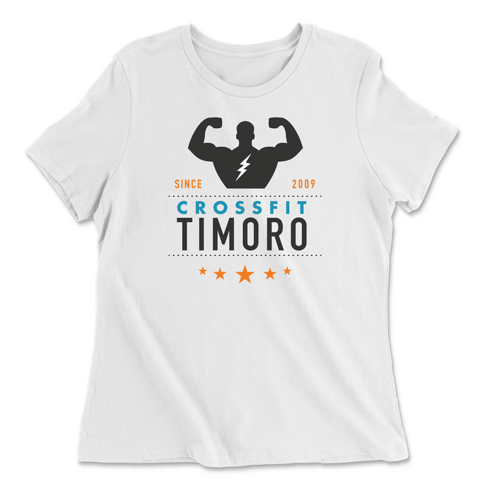 Womens 2X-Large WHITE Relaxed Jersey T-Shirt