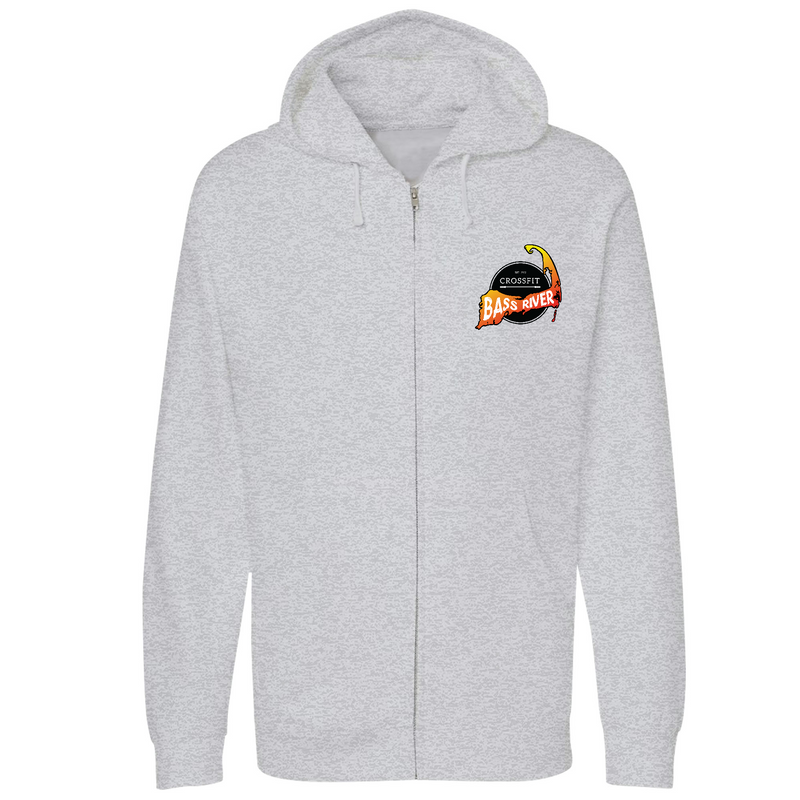 Unisex Small Grey Heather Style_Zip_Hoodie
