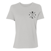 Womens Small Solid Athletic Grey Style_T-Shirt