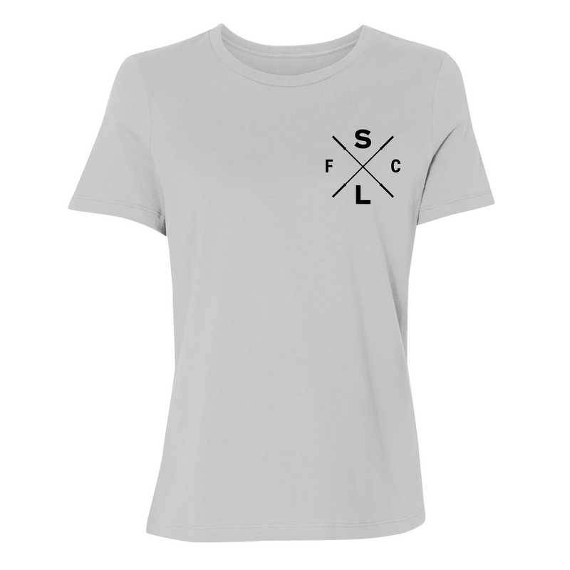 Womens Small Solid Athletic Grey Style_T-Shirt