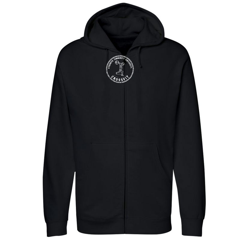 Unisex Small Black Style_Zip_Hoodie
