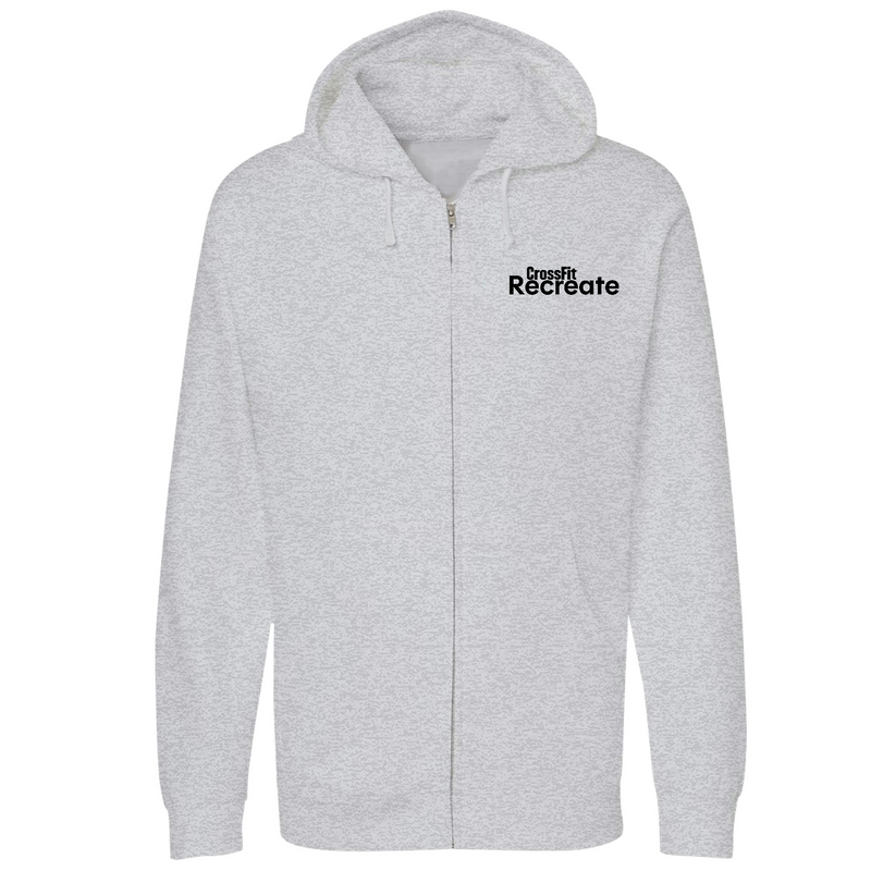 Unisex Small Grey Heather Style_Zip_Hoodie