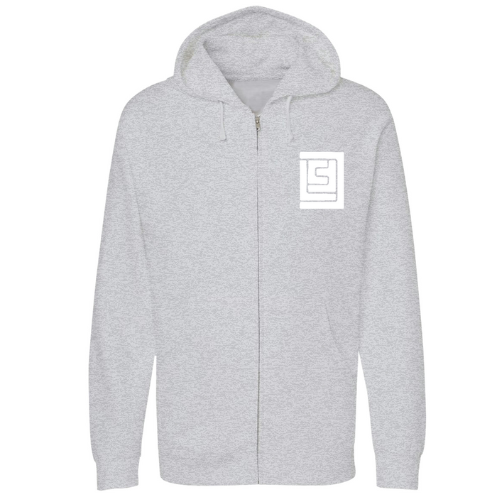 Unisex Small Grey Heather Style_Zip_Hoodie