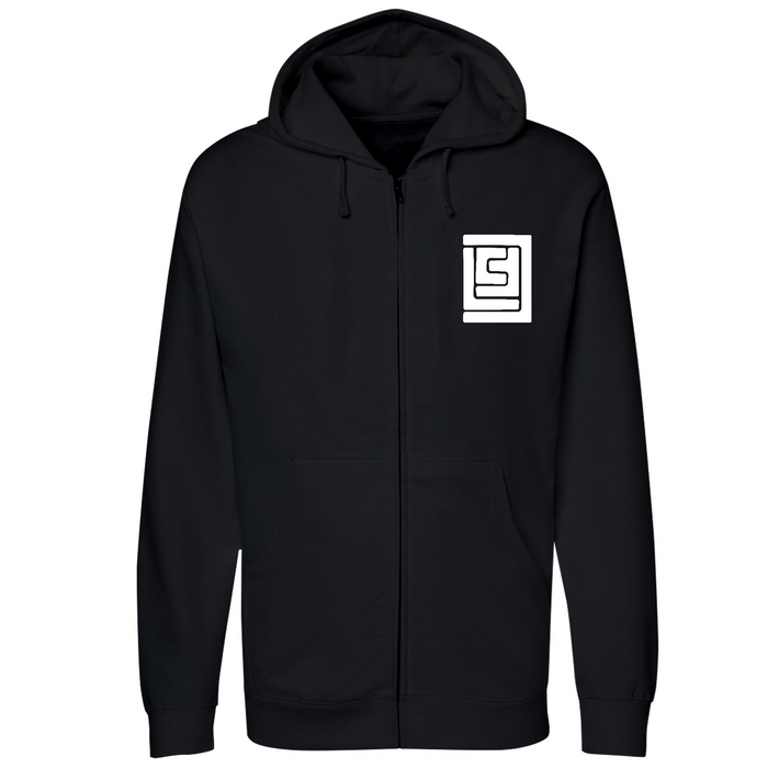 Unisex Small Black Style_Zip_Hoodie