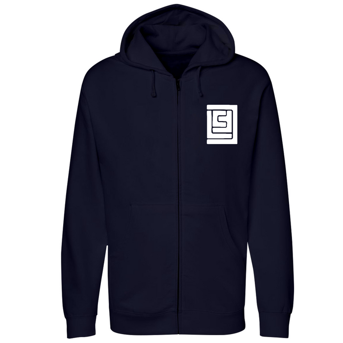 Unisex Small Navy Style_Zip_Hoodie