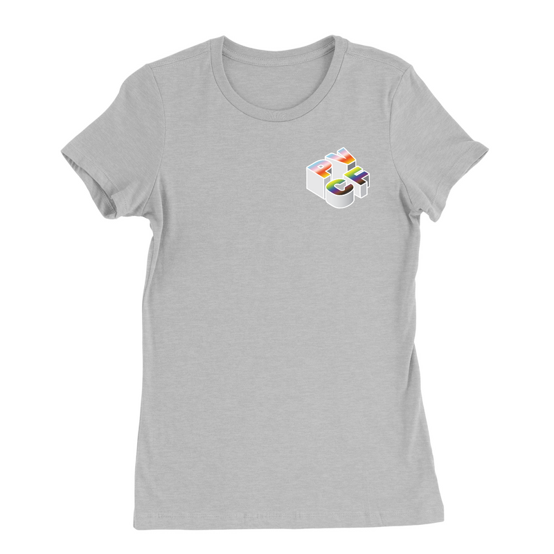 Womens Small Solid Athletic Grey Style_T-Shirt