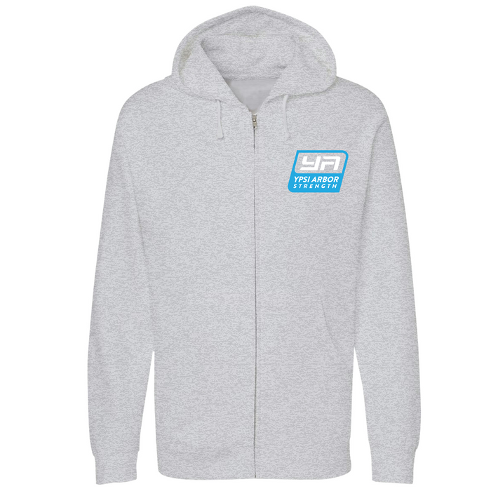 Unisex Small Grey Heather Style_Zip_Hoodie