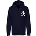 Unisex Small Navy Style_Zip_Hoodie