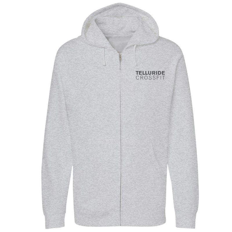 Unisex Small Grey Heather Style_Zip_Hoodie