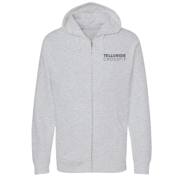 Unisex Small Grey Heather Style_Zip_Hoodie