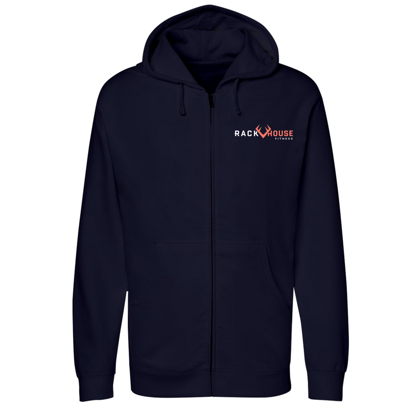 Unisex Small Navy Style_Zip_Hoodie
