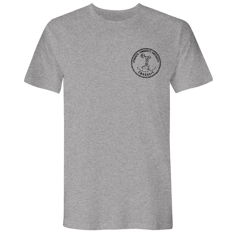 Mens Small Dark Heather Gray Style_T-Shirt