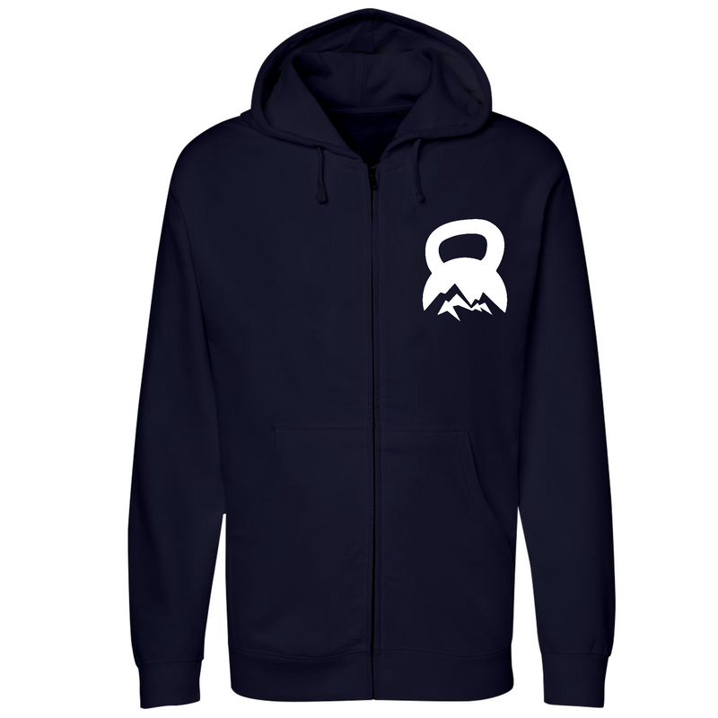 Unisex Small Navy Style_Zip_Hoodie
