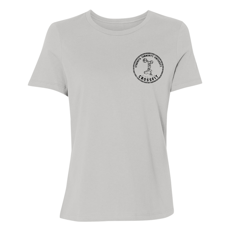 Womens Small Solid Athletic Grey Style_T-Shirt