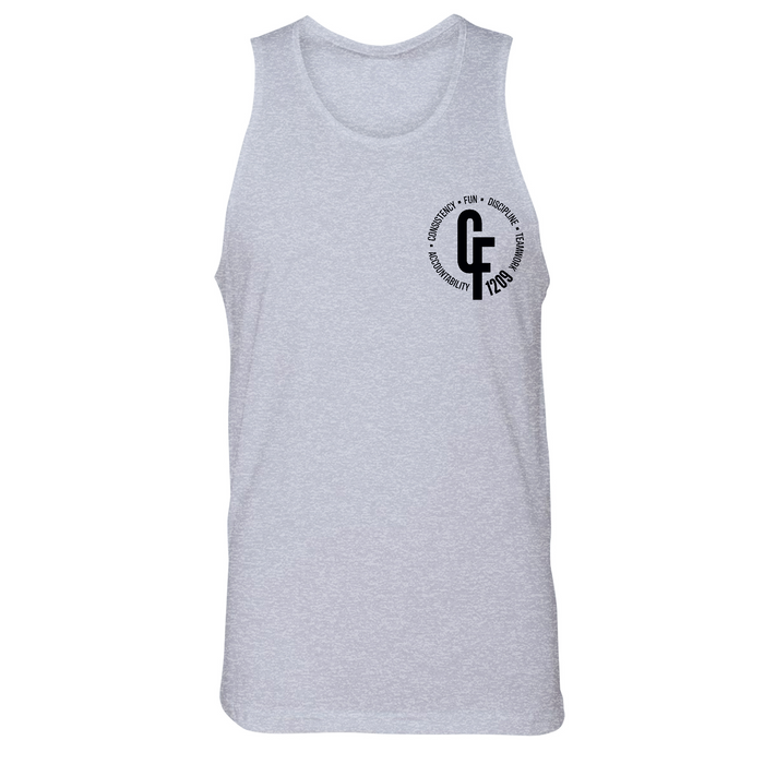 Mens Small Heather Gray Style_Tank Top