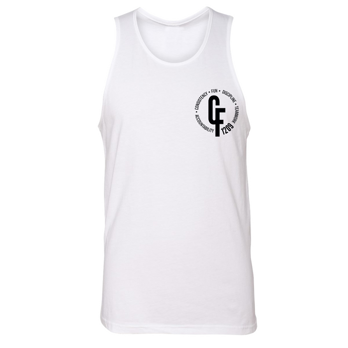 Mens Small White Style_Tank Top