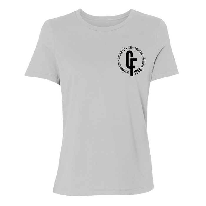 Womens Small Solid Athletic Grey Style_T-Shirt