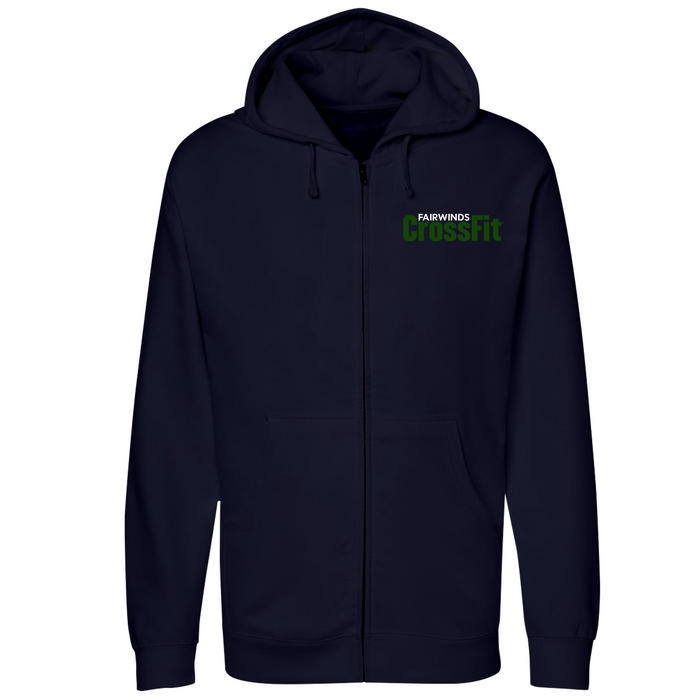 Unisex Small Navy Style_Zip_Hoodie