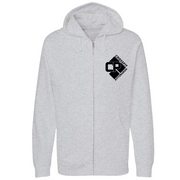Unisex Small Grey Heather Style_Zip_Hoodie