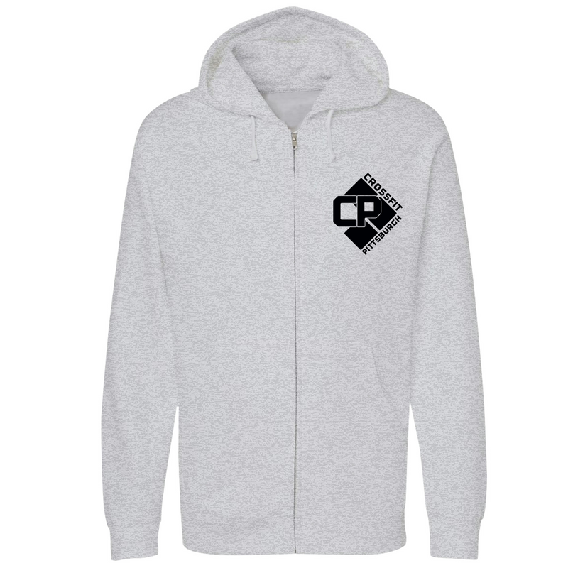 Unisex Small Grey Heather Style_Zip_Hoodie