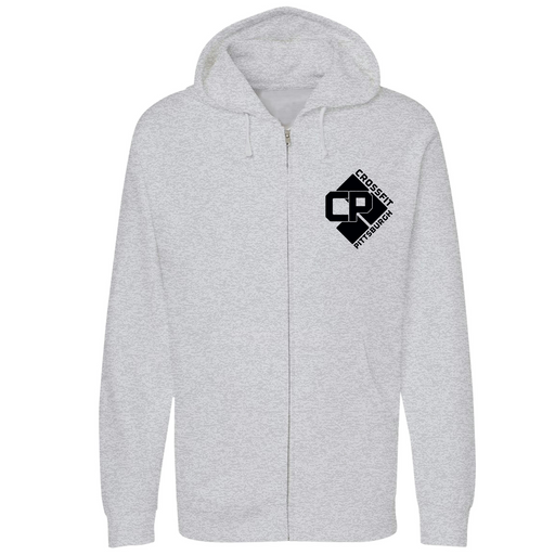 Unisex Small Grey Heather Style_Zip_Hoodie