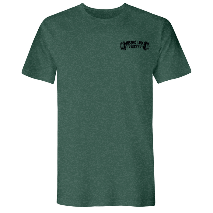 Mens Small Heather Forest Green Style_T-Shirt