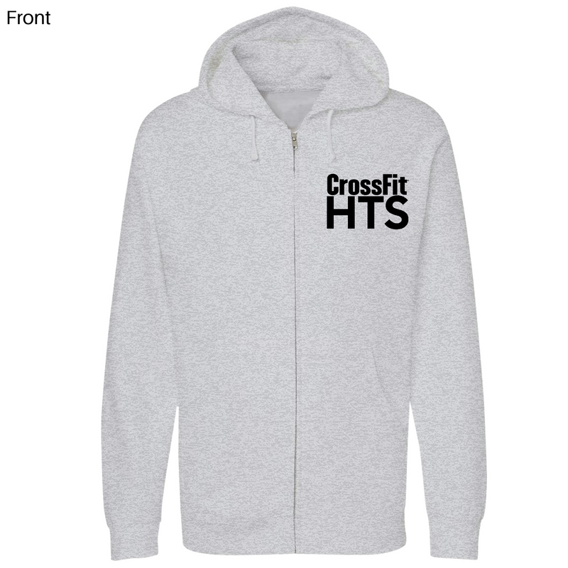 Unisex Small Grey Heather Style_Zip_Hoodie