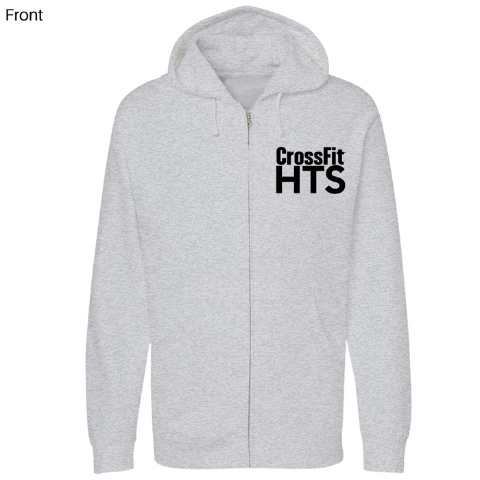 Unisex Small Grey Heather Style_Zip_Hoodie