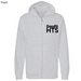 Unisex Small Grey Heather Style_Zip_Hoodie