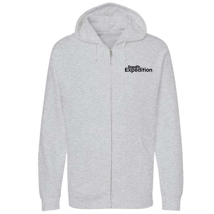 Unisex Small Grey Heather Style_Zip_Hoodie