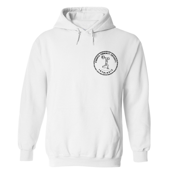 Mens Small White Style_Hoodie