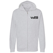 Unisex Small Grey Heather Style_Zip_Hoodie