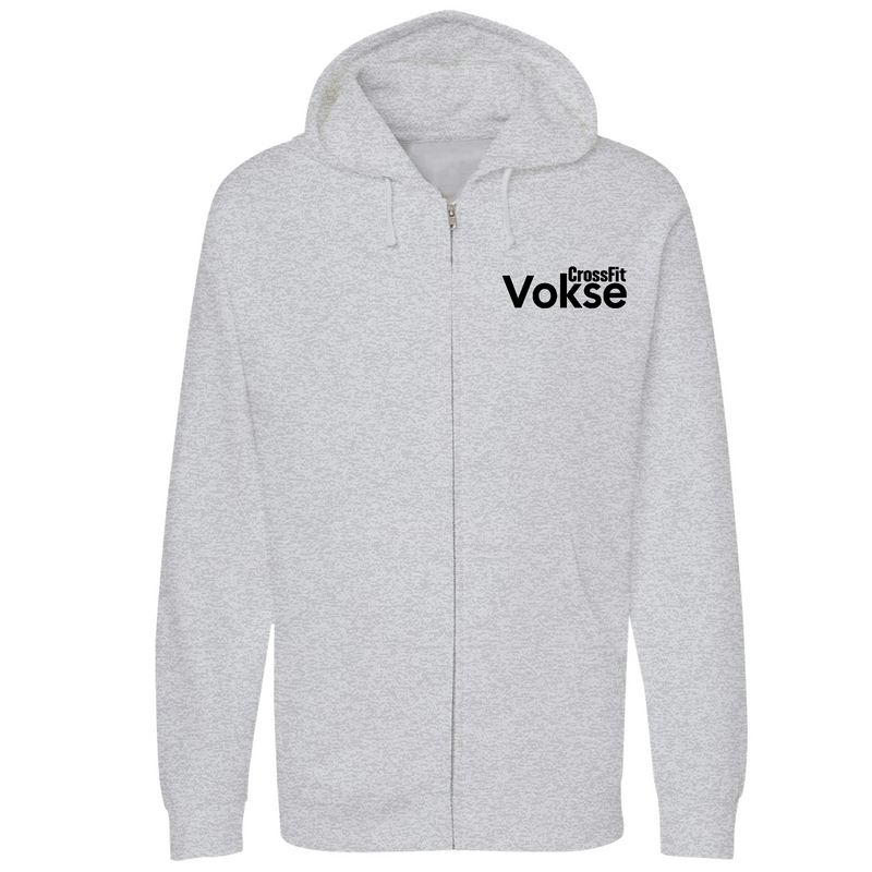 Unisex Small Grey Heather Style_Zip_Hoodie