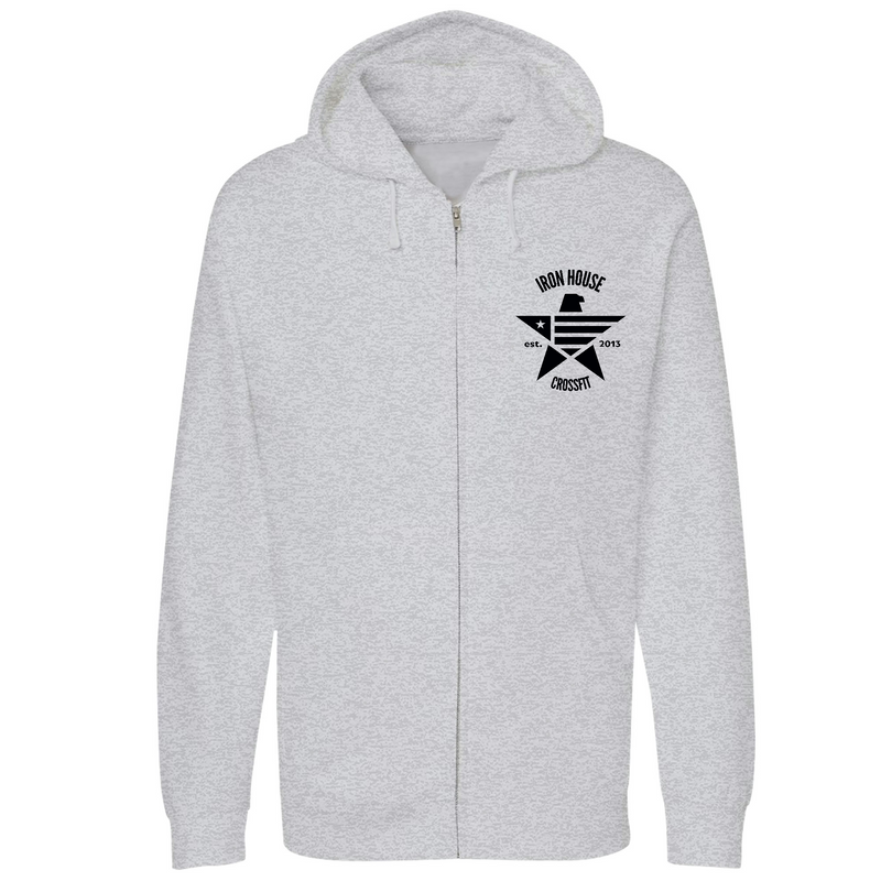 Unisex Small Grey Heather Style_Zip_Hoodie