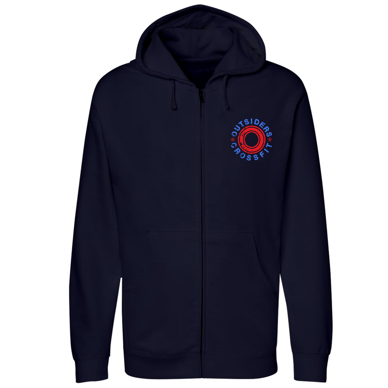 Mens Small Navy Style_Zip_Hoodie