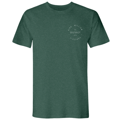 Mens Small Heather Forest Green Style_T-Shirt