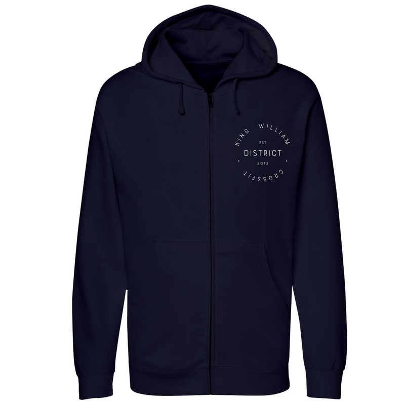Unisex Small Navy Style_Zip_Hoodie