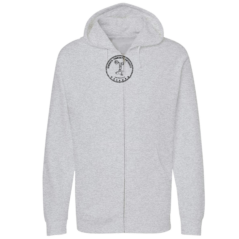 Unisex Small Grey Heather Style_Zip_Hoodie