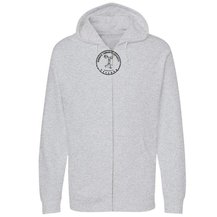 Unisex Small Grey Heather Style_Zip_Hoodie