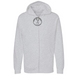 Unisex Small Grey Heather Style_Zip_Hoodie