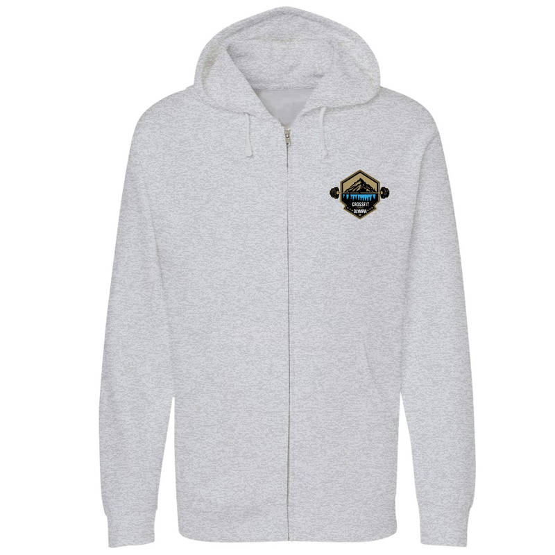 Unisex Small Grey Heather Style_Zip_Hoodie