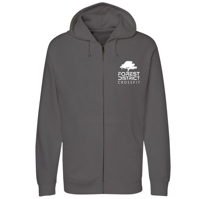 Unisex Small Charcoal Style_Zip_Hoodie