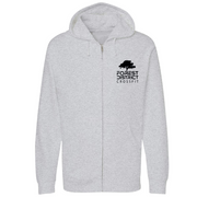 Unisex Small Grey Heather Style_Zip_Hoodie