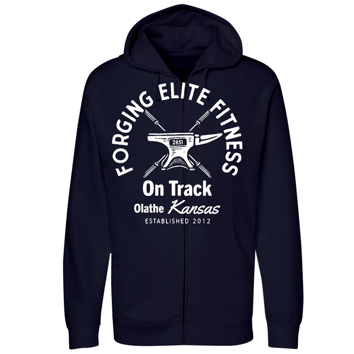 Unisex Small Navy Style_Zip_Hoodie