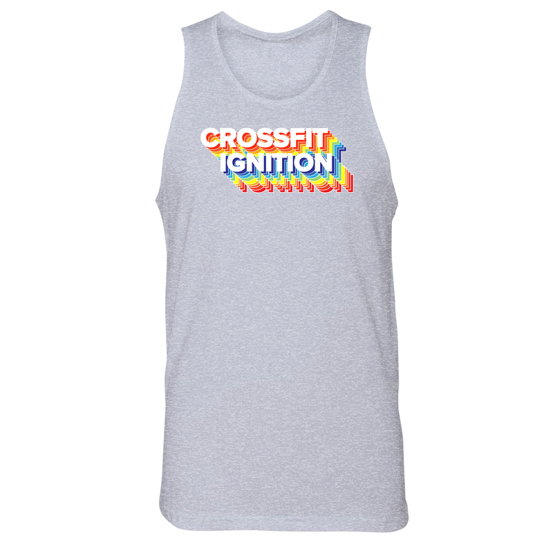 Mens Small Heather Gray Style_Tank Top