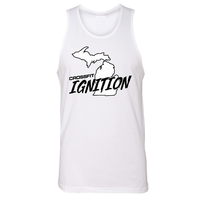 Mens Small White Style_Tank Top